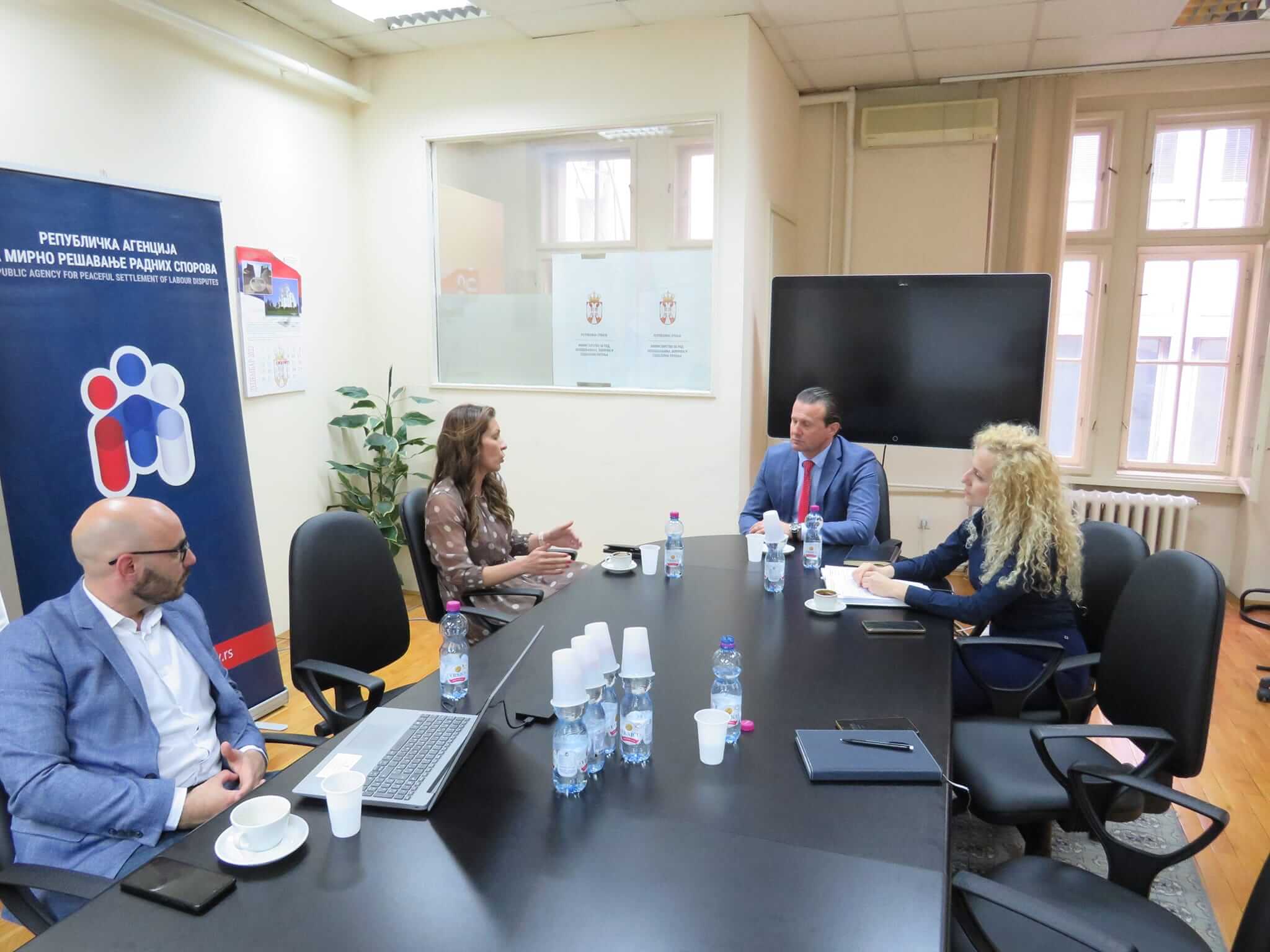 Institut u poseti Republičkoj agenciji za mirno rešavanje radnih sporova