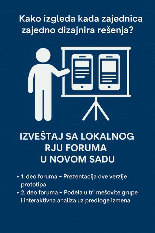Kako izgleda kada zajednica dizajnira rešenja? – Izveštaj sa Lokalnog RJU foruma u Novom Sadu